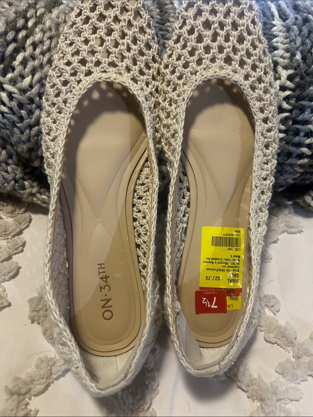 On.34th. Wicker and lightweight. Size 7.5